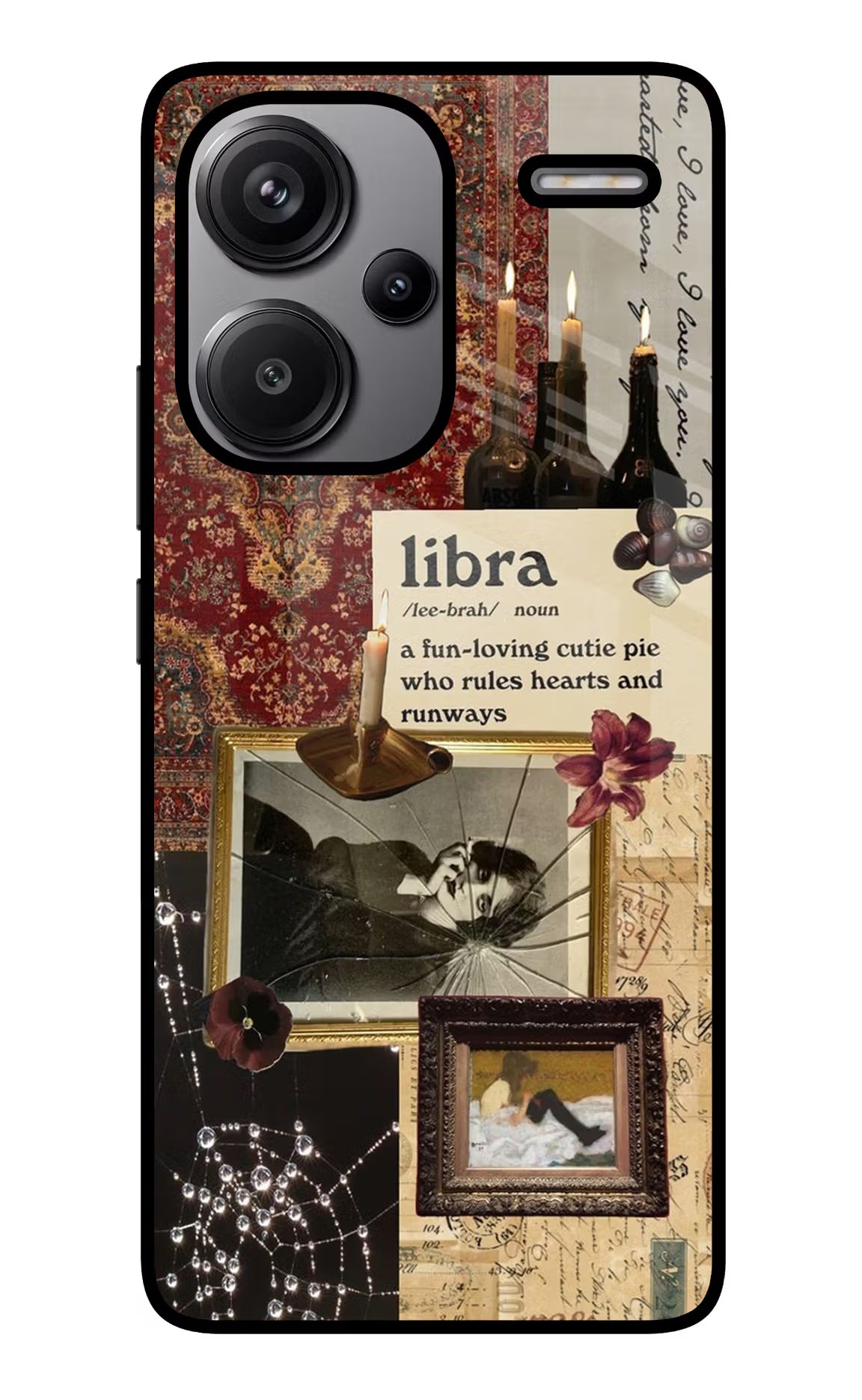 Libra Zodiac Redmi Note 13 Pro+ 5G Glass Case Back Cover by Casekaro