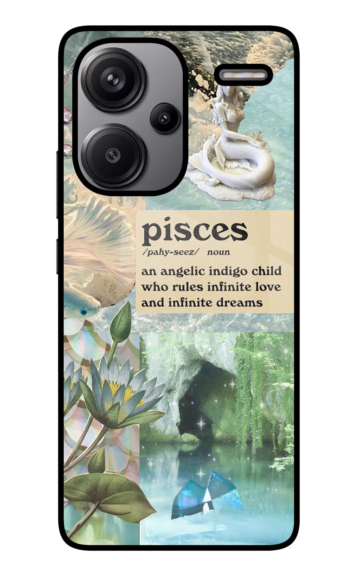 Pisces Zodiac Redmi Note 13 Pro+ 5G Glass Case Back Cover by Casekaro