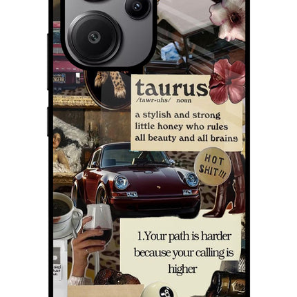 Taurus Zodiac Redmi Note 13 Pro+ 5G Glass Case