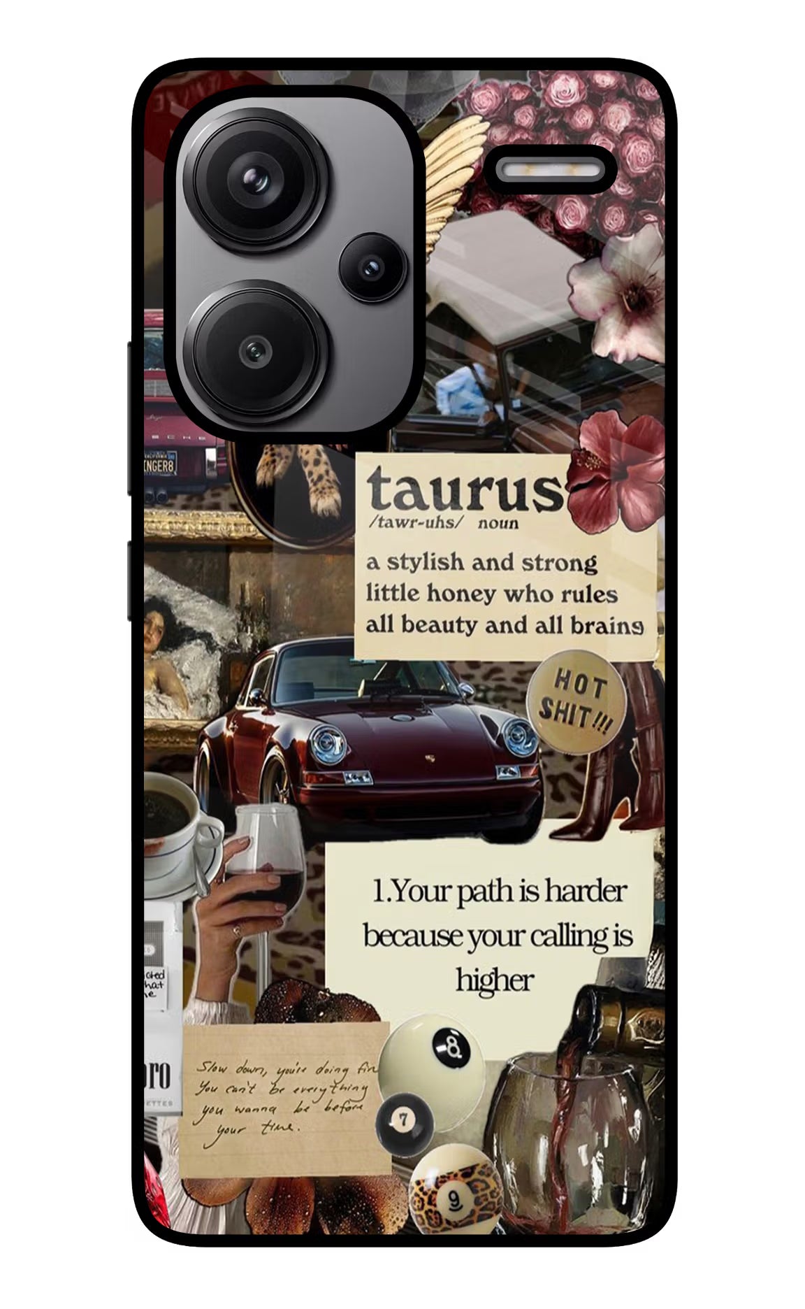Taurus Zodiac Redmi Note 13 Pro+ 5G Glass Case Back Cover by Casekaro
