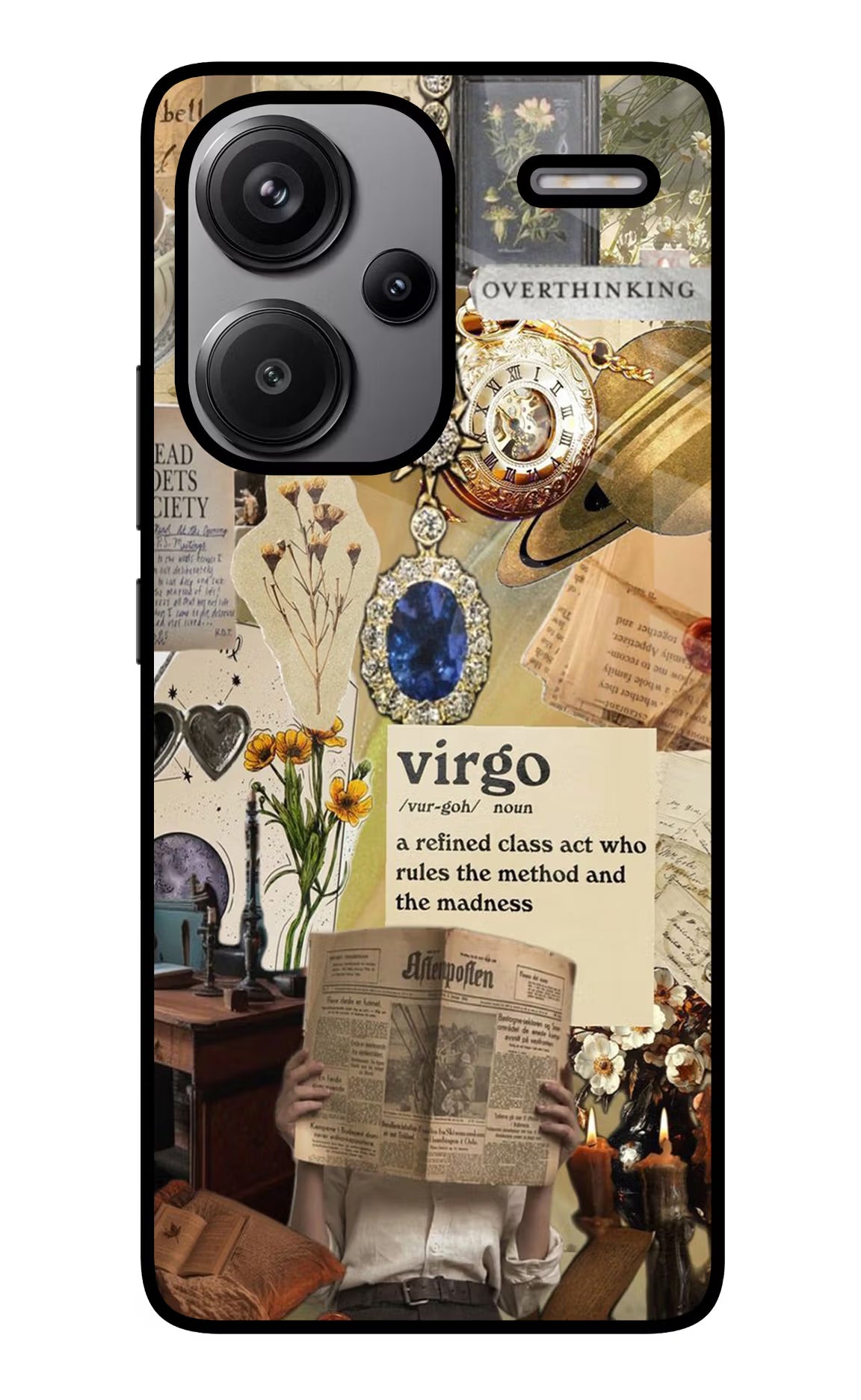 Virgo Zodiac Redmi Note 13 Pro+ 5G Glass Case Back Cover by Casekaro