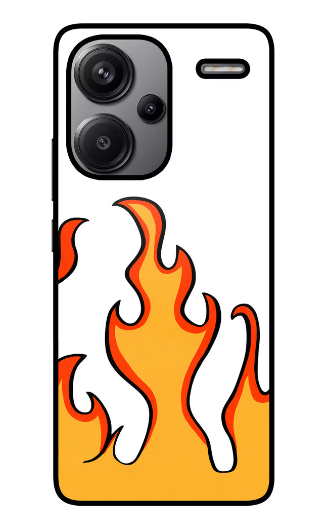 Fired Up – White Redmi Note 13 Pro+ 5G Glass Case