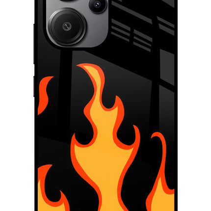 Fired Up – Black Redmi Note 13 Pro+ 5G Glass Case