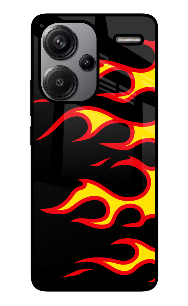 Side Sweep Flames Redmi Note 13 Pro+ 5G Glass Case