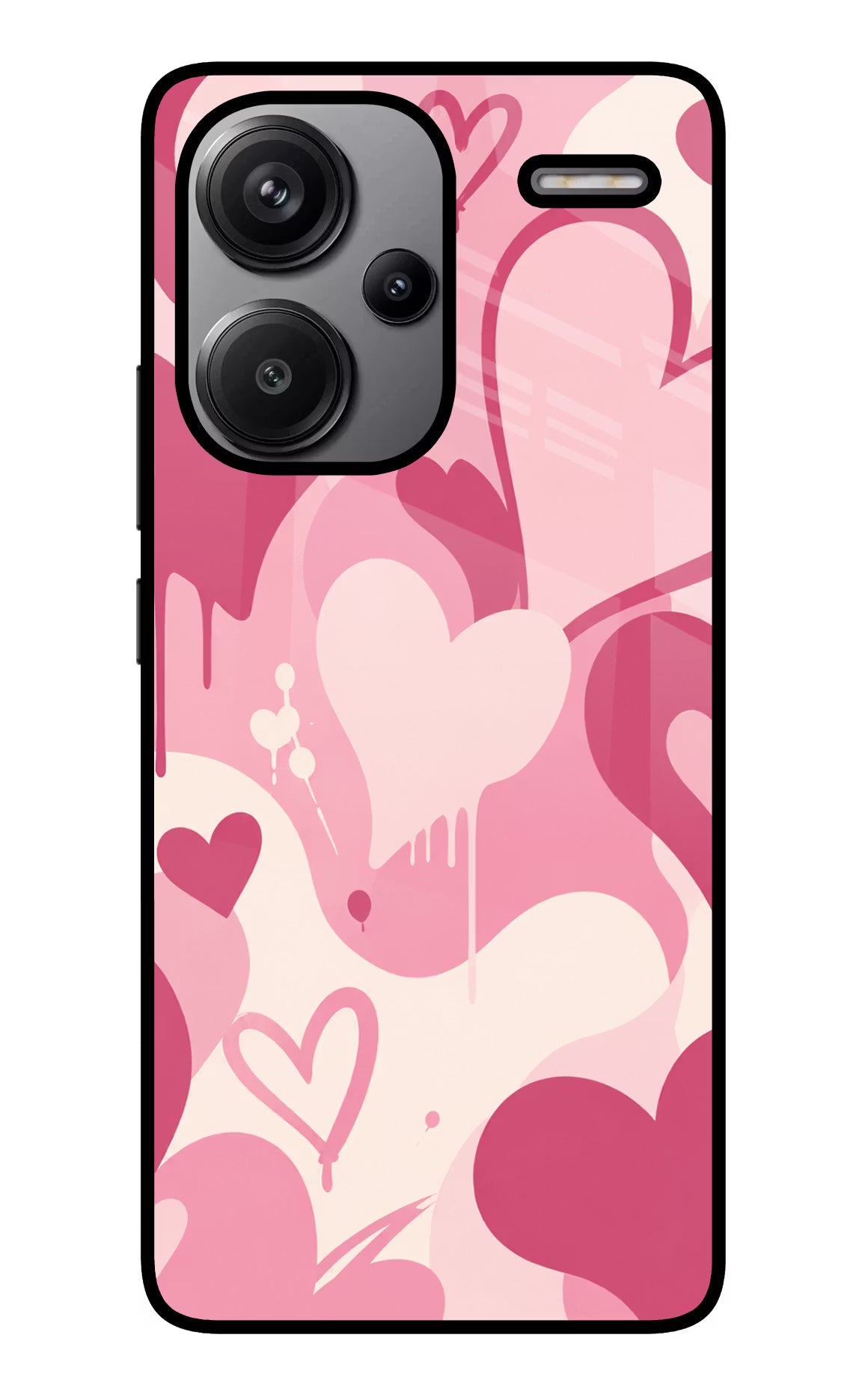Hearty case Redmi Note 13 Pro+ 5G Glass Case Back Cover by Casekaro