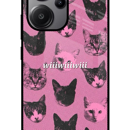 Pink Cats Redmi Note 13 Pro+ 5G Glass Case