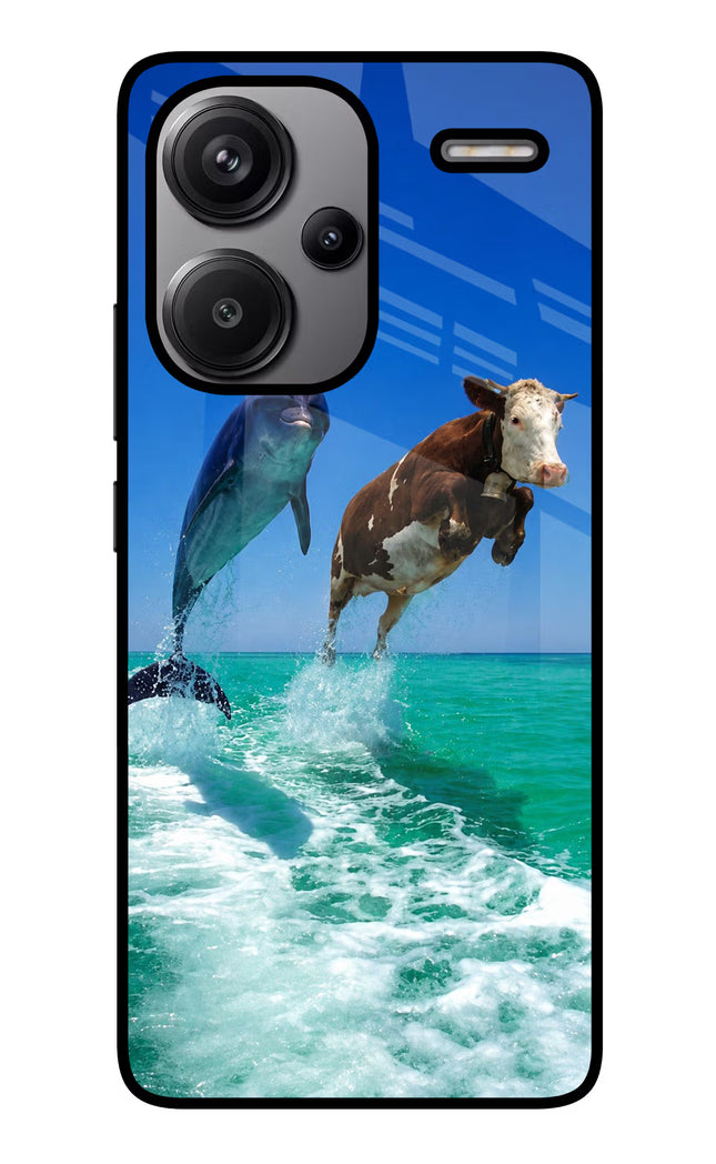 Dolphin vs Cow Redmi Note 13 Pro+ 5G Glass Case