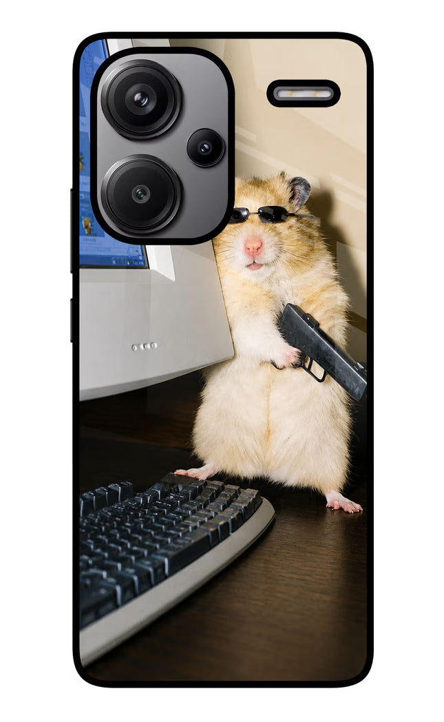 Hacker Hamster Redmi Note 13 Pro+ 5G Glass Case