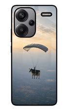 Skydiving Cow Redmi Note 13 Pro+ 5G Glass Case