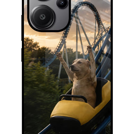 Rollercoaster Dog Redmi Note 13 Pro+ 5G Glass Case