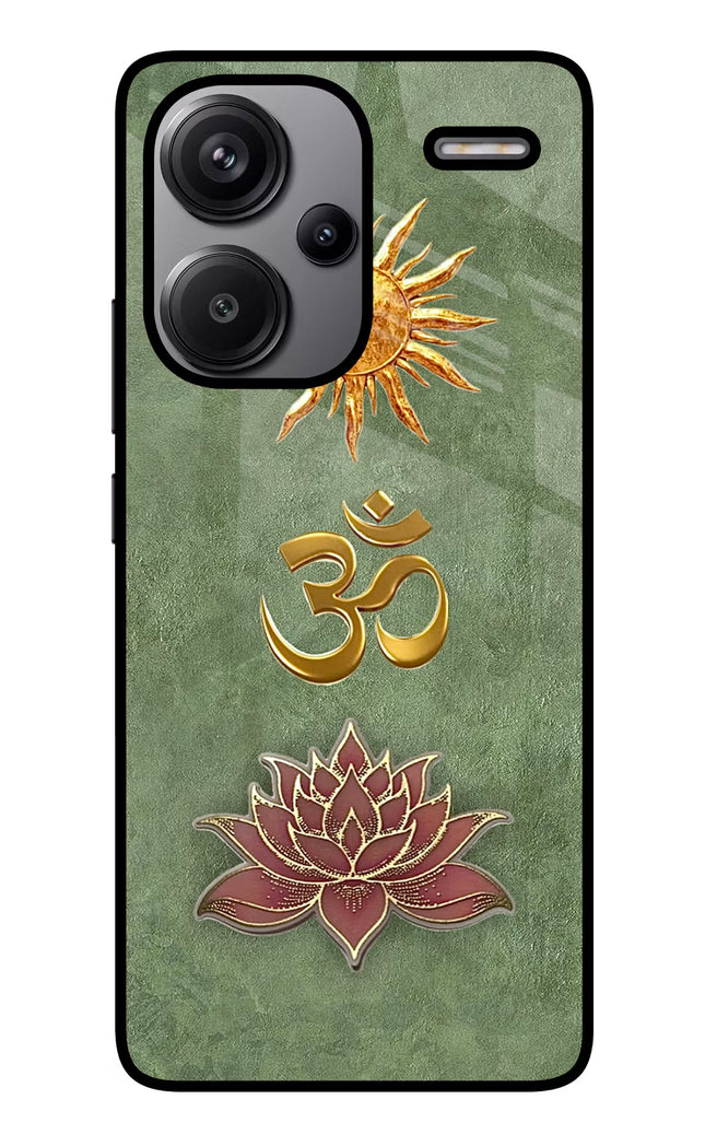 Om & Lotus Redmi Note 13 Pro+ 5G Glass Case