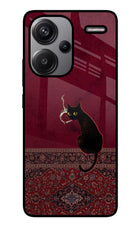 Midnight Cat Redmi Note 13 Pro+ 5G Glass Case