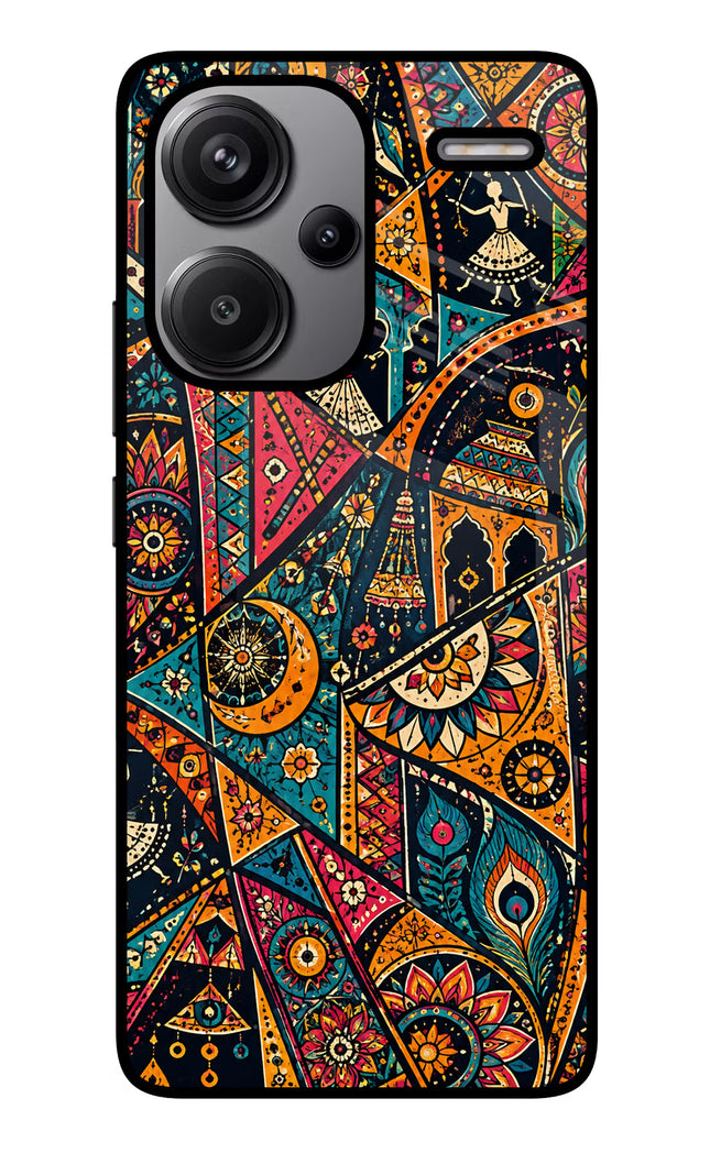 Folk Print Redmi Note 13 Pro+ 5G Glass Case