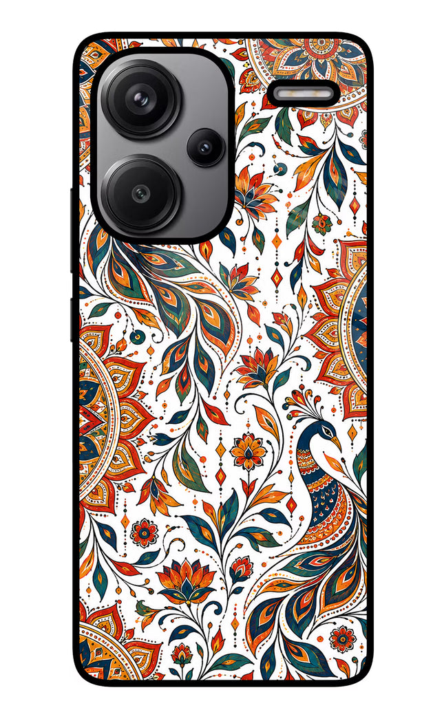 White Mayura Redmi Note 13 Pro+ 5G Glass Case
