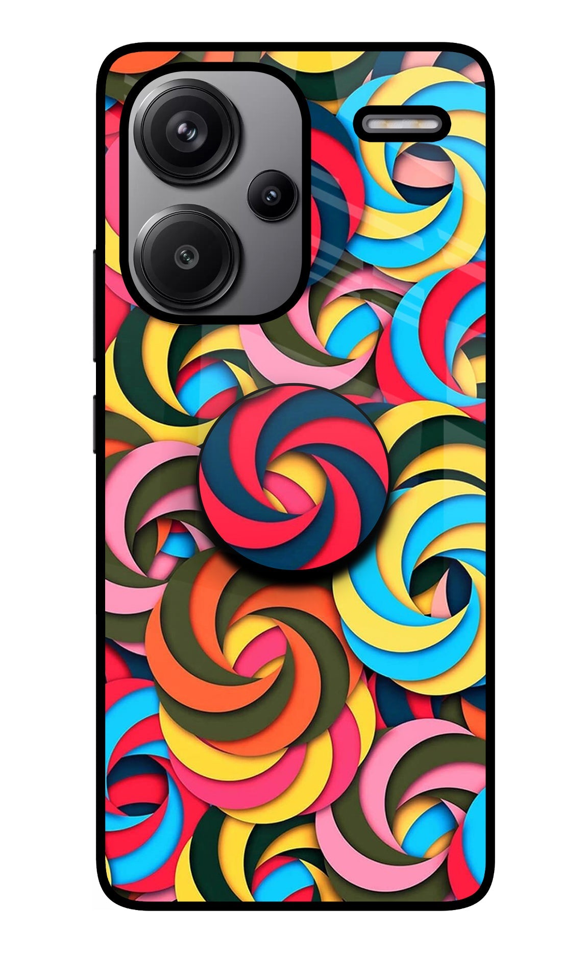 Spiral Pattern Redmi Note 13 Pro+ 5G Glass Case