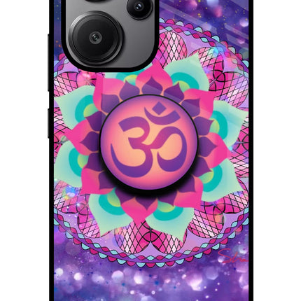 Om Purple Redmi Note 13 Pro+ 5G Glass Case