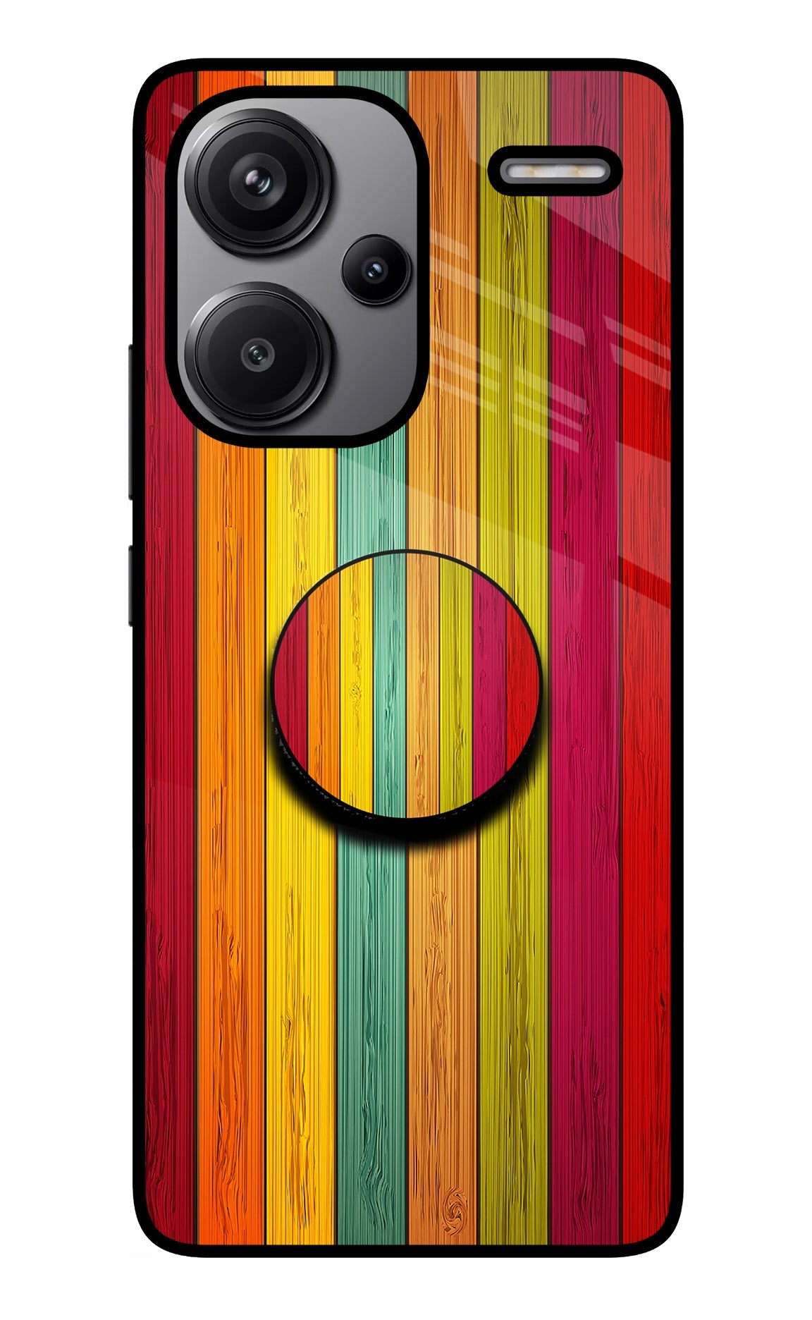 Multicolor Wooden Redmi Note 13 Pro+ 5G Pop Case