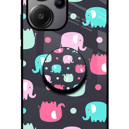 Baby Elephants Redmi Note 13 Pro+ 5G Glass Case