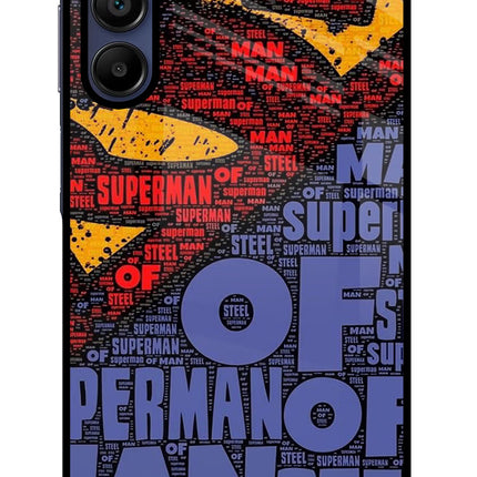 Superman Samsung A15 5G Glass Case Back Cover by Casekaro