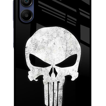 Punisher Skull Samsung A15 5G Glass Case Back Cover by Casekaro