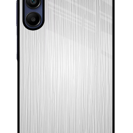 Wooden Grey Texture Samsung A15 5G Glass Case Back Cover by Casekaro