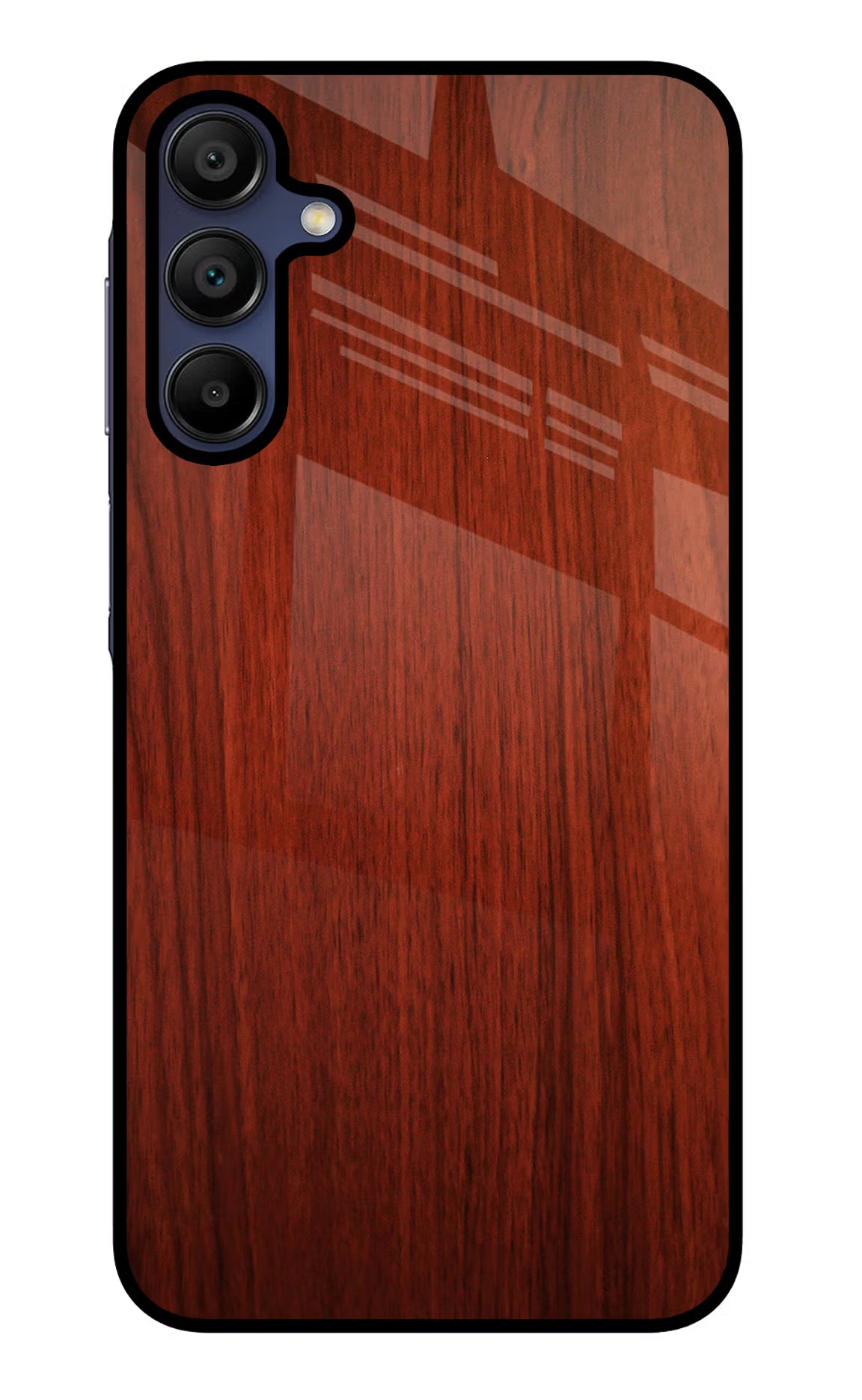 Wooden Plain Pattern Samsung A15 5G Glass Case Back Cover by Casekaro