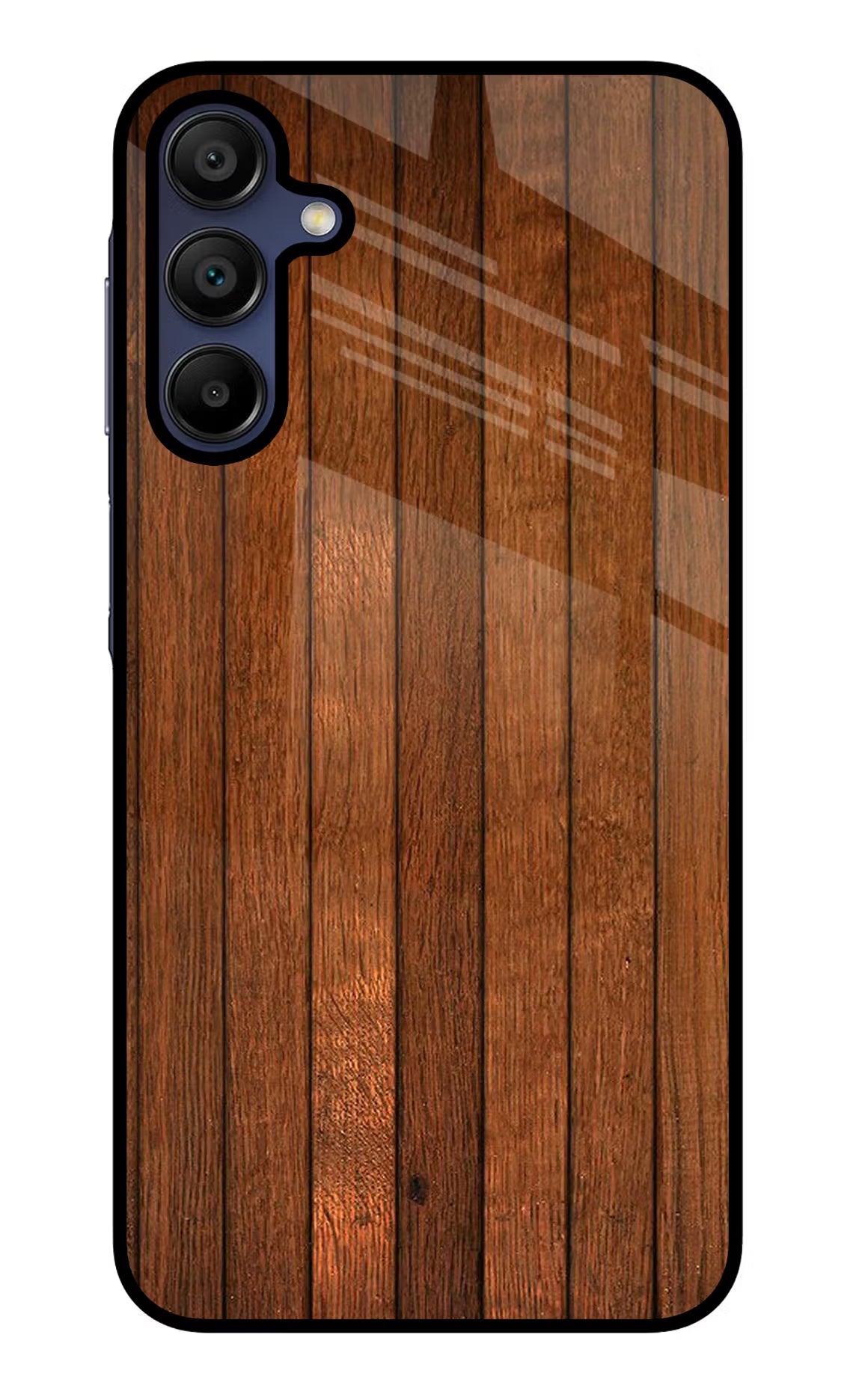 Wooden Artwork Bands Samsung A15 5G Glass Case Back Cover by Casekaro