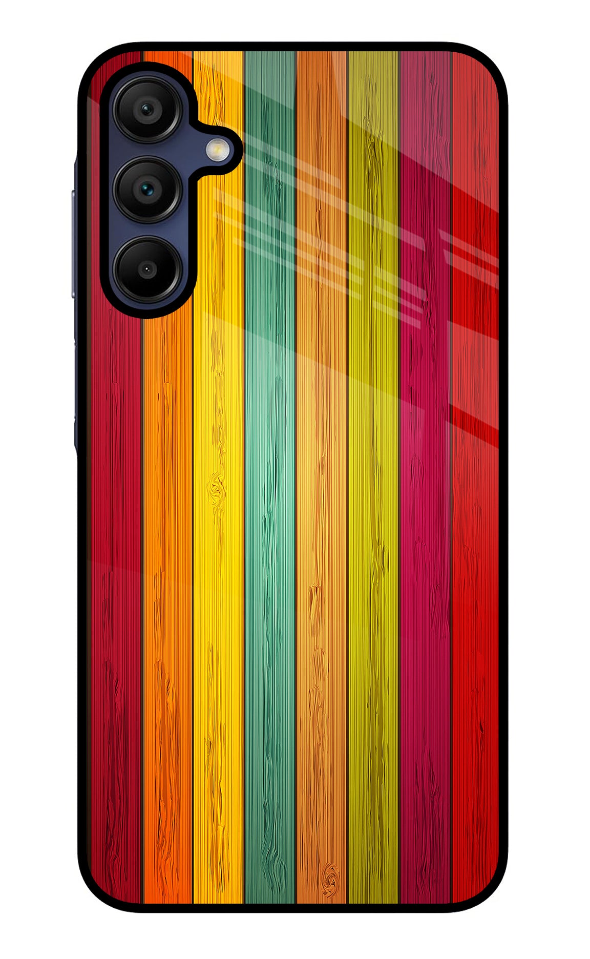 Multicolor Wooden Samsung A15 5G Back Cover