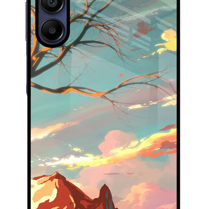 Scenery Samsung A15 5G Glass Case Back Cover by Casekaro