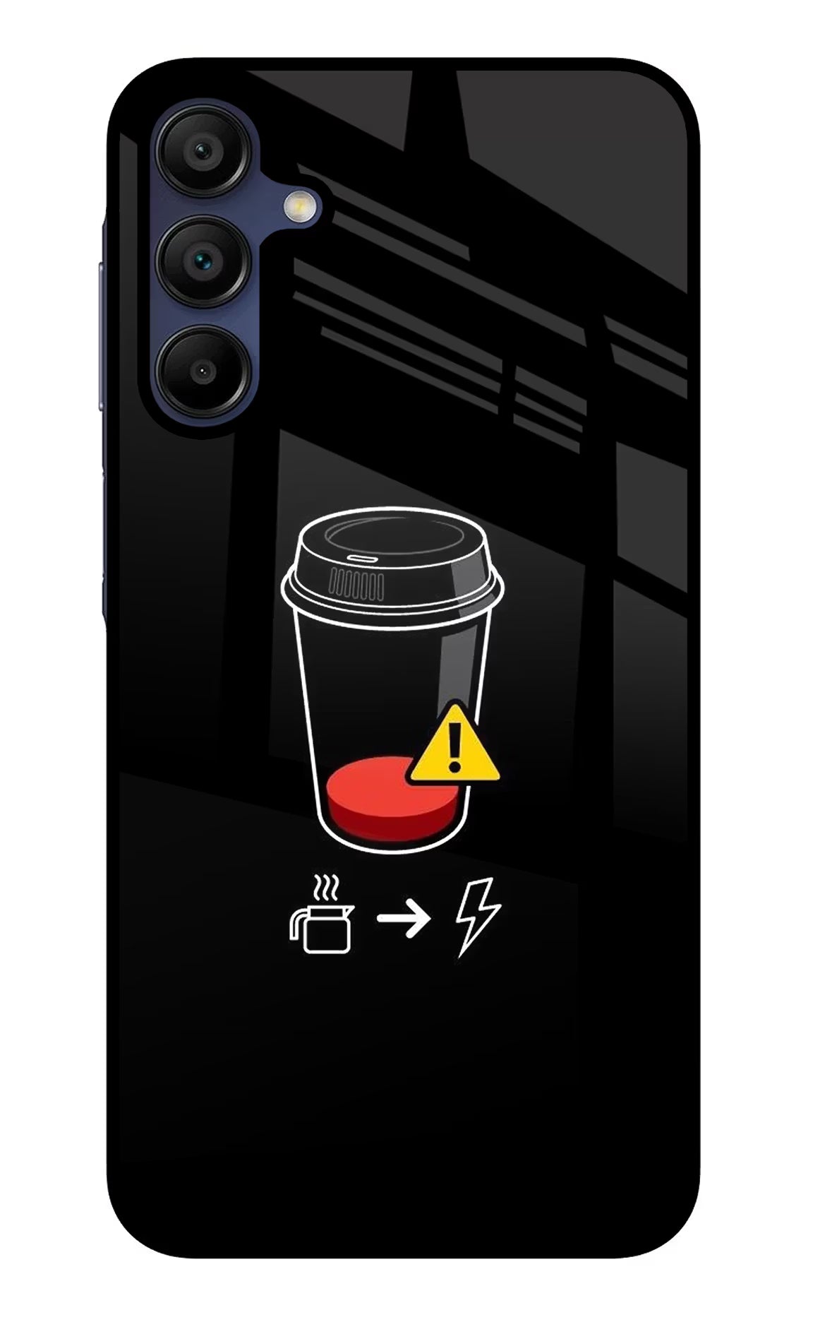 Coffee Samsung A15 5G Glass Case Back Cover by Casekaro