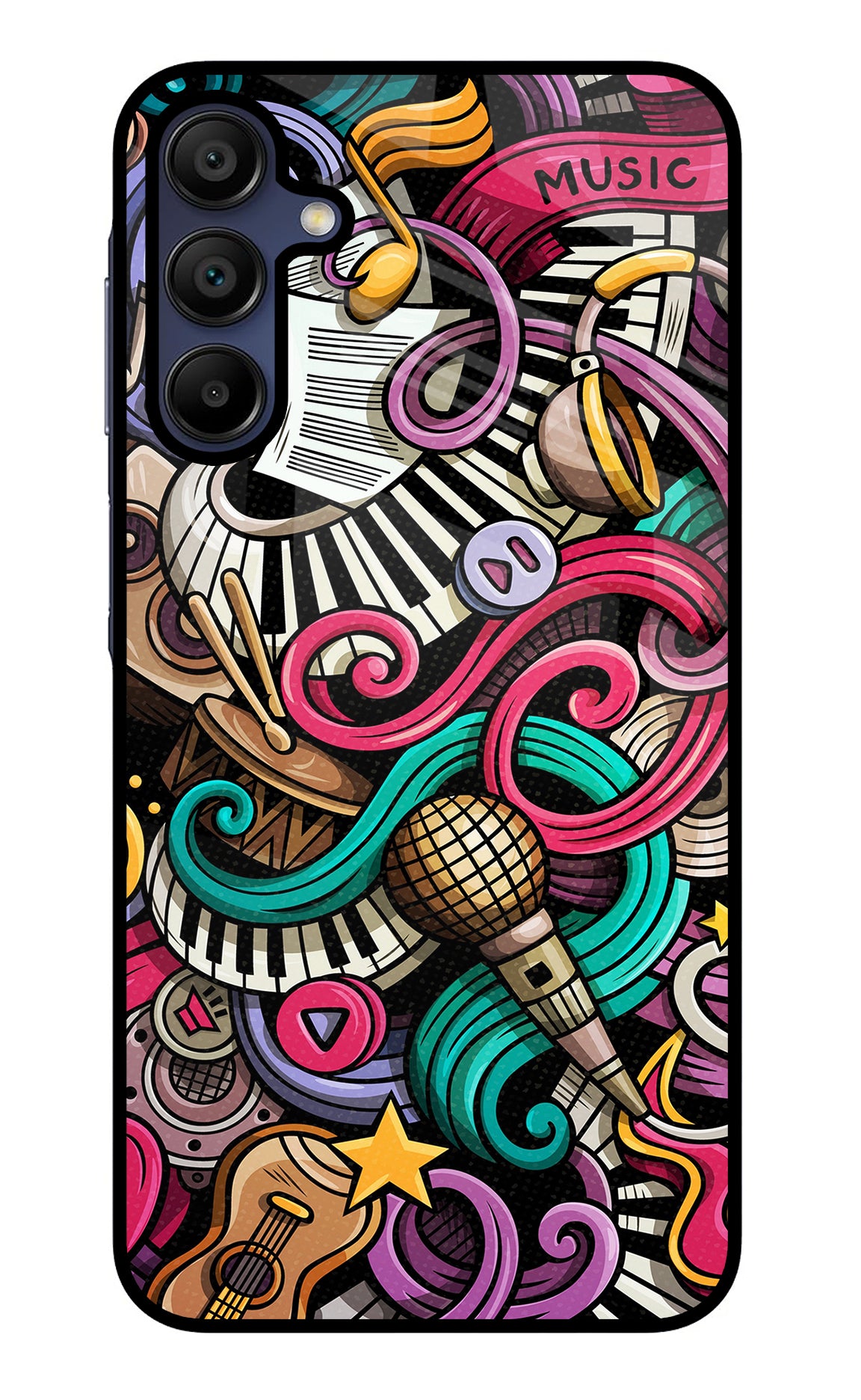 Music Abstract Samsung A15 5G Back Cover