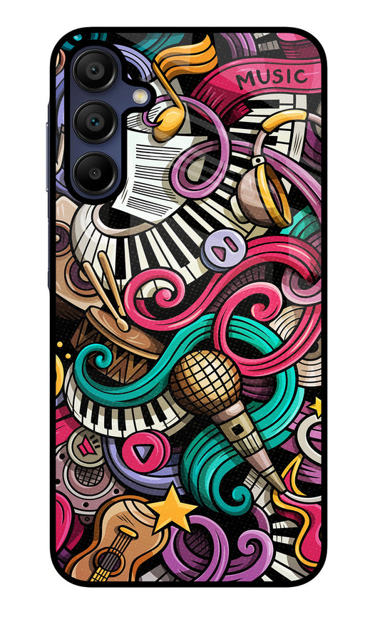 Music Abstract Samsung A15 5G Glass Case