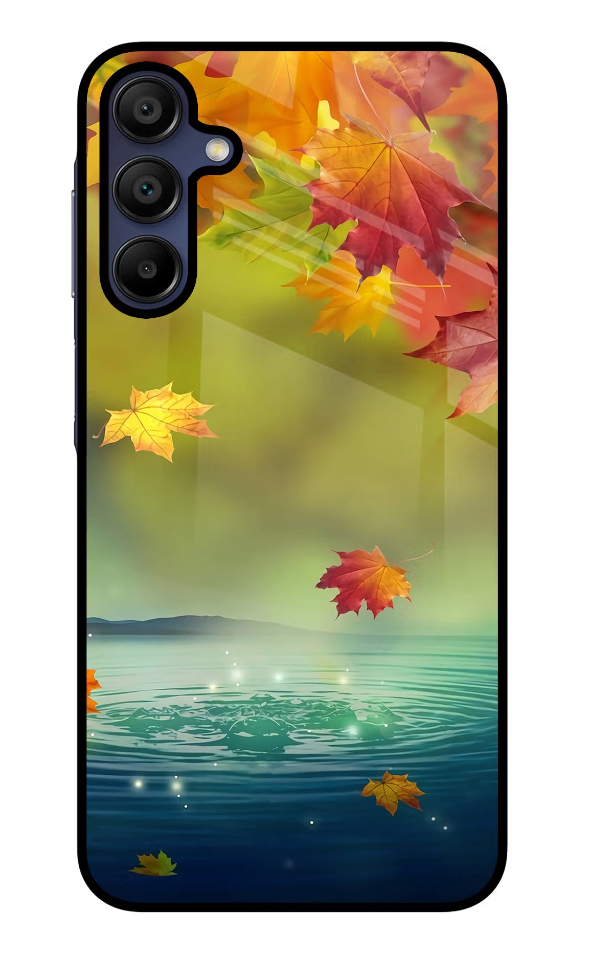 Flowers Samsung A15 5G Glass Case Back Cover by Casekaro