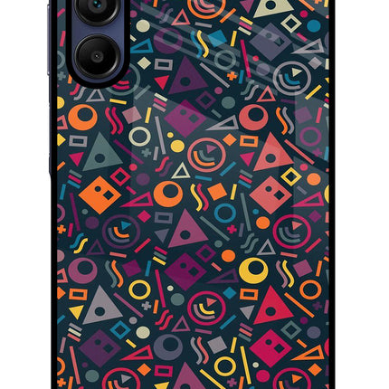 Geometric Abstract Samsung A15 5G Glass Case Back Cover by Casekaro