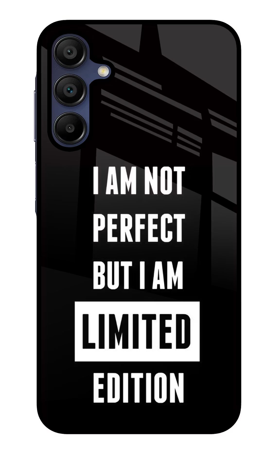 I Am Not Perfect But I Am Limited Edition Samsung A15 5G Glass Case Back Cover by Casekaro