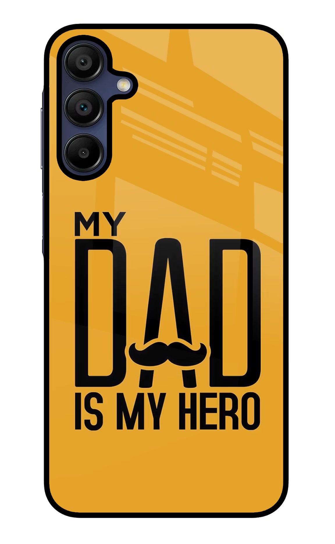 My Dad Is My Hero Samsung A15 5G Glass Case Back Cover by Casekaro
