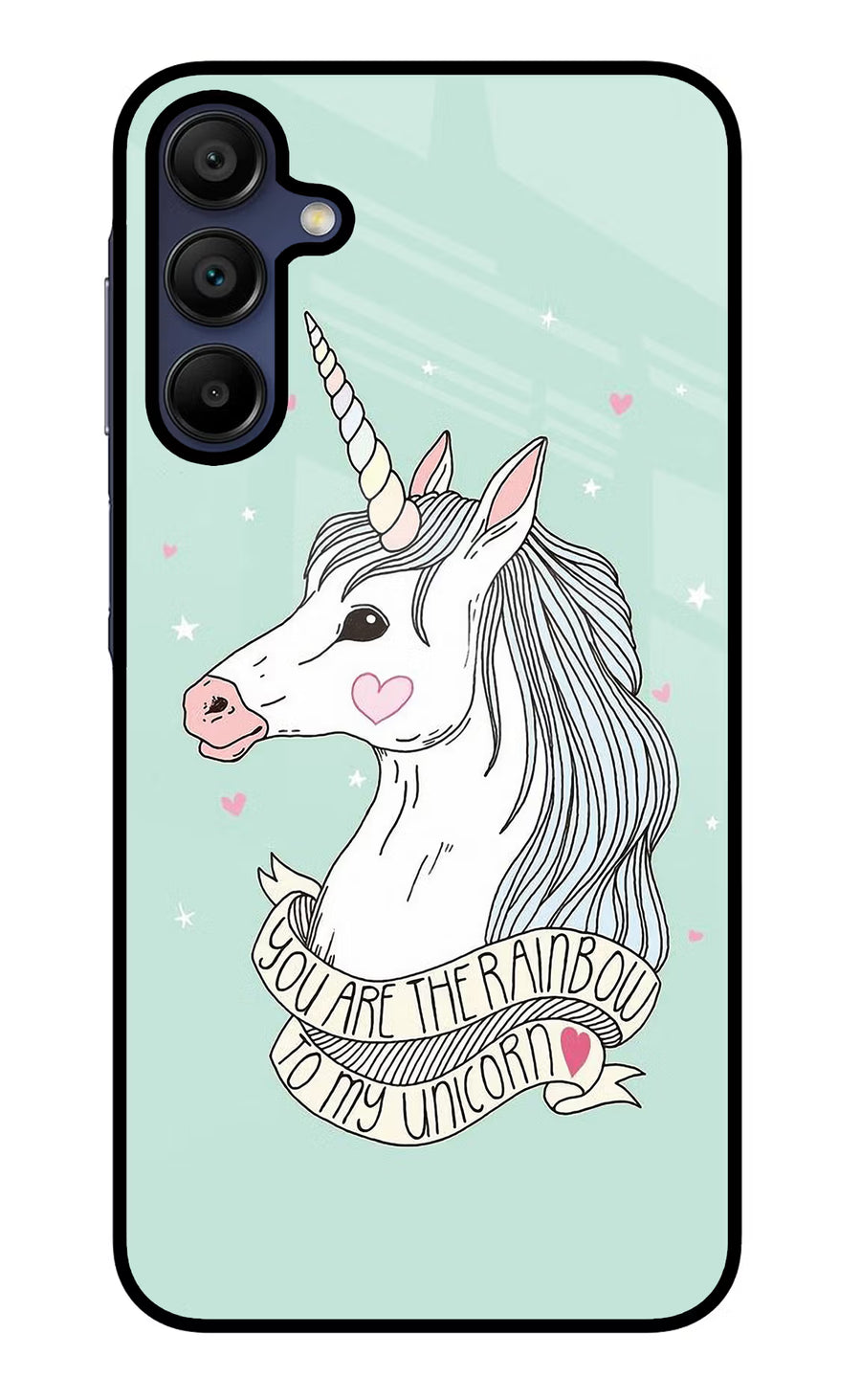 Unicorn Wallpaper Samsung A15 5G Back Cover, Glass case
