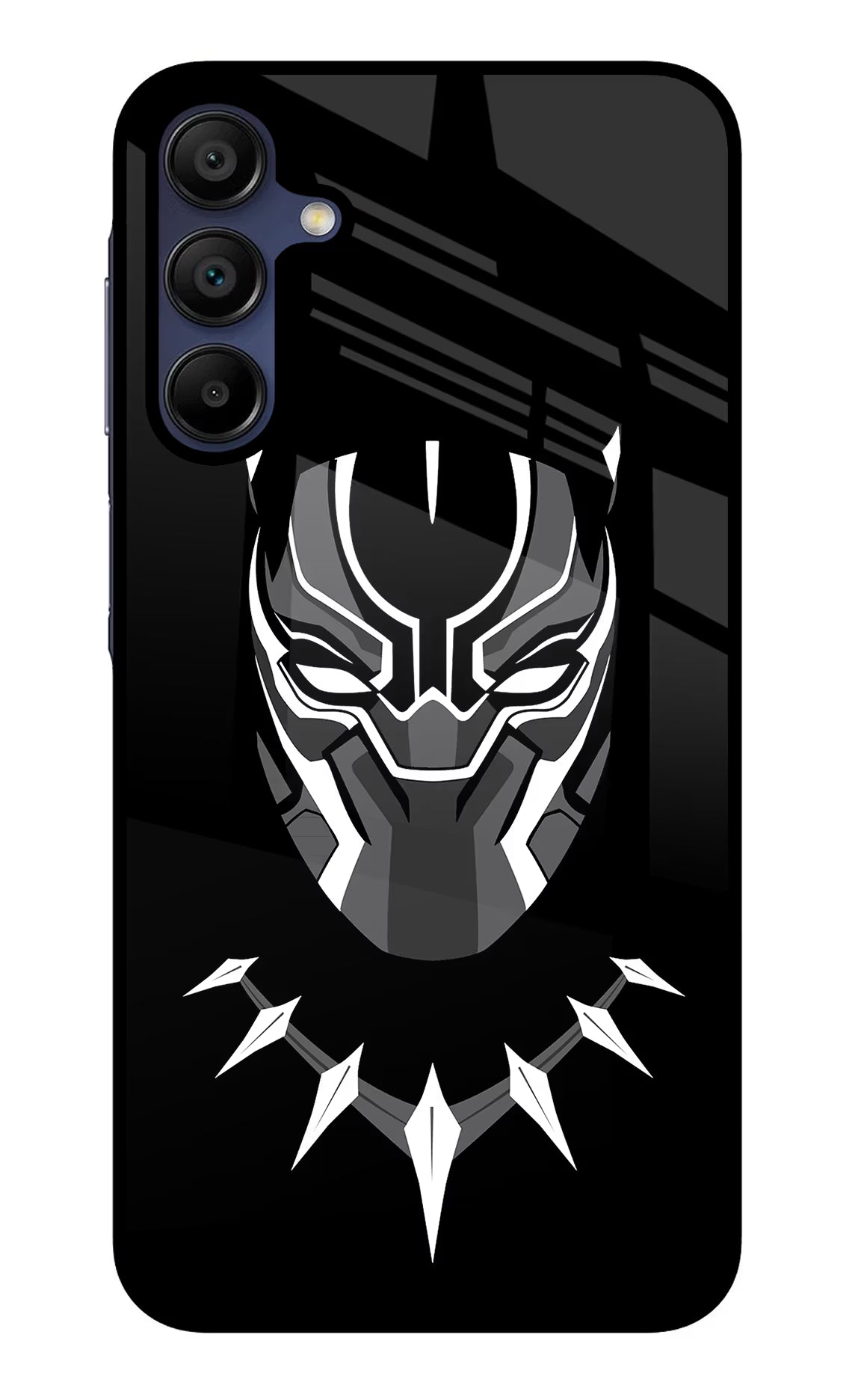Black Panther Samsung A15 5G Glass Case Back Cover by Casekaro