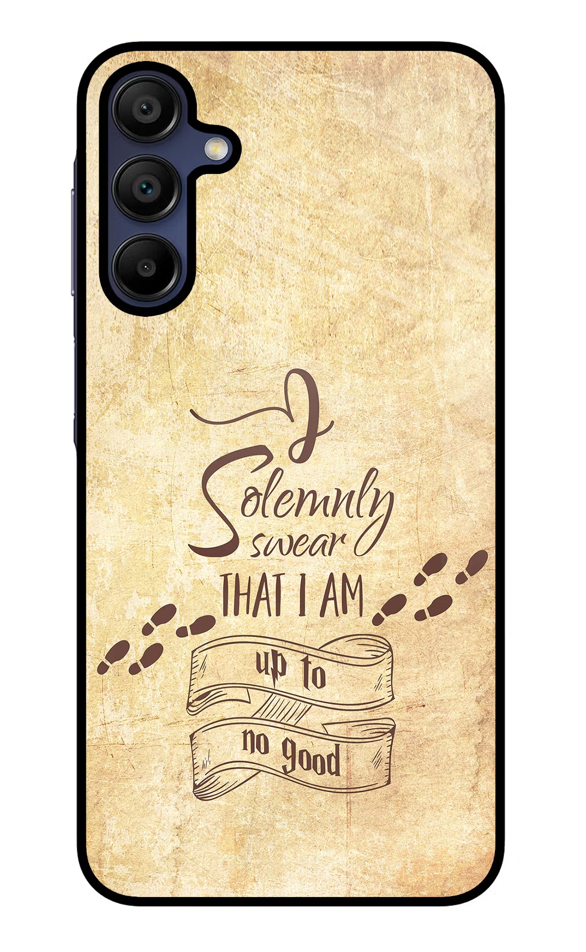 I Solemnly swear that i up to no good Samsung A15 5G Glass Case Back Cover by Casekaro