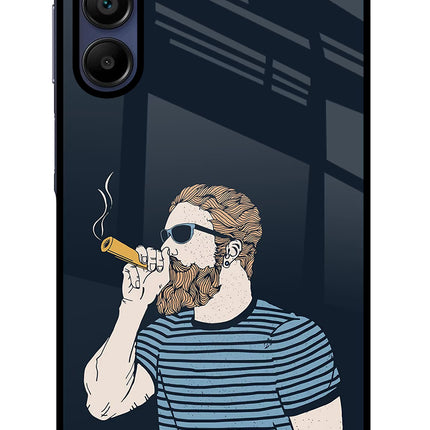 Smoking Samsung A15 5G Glass Case Back Cover by Casekaro
