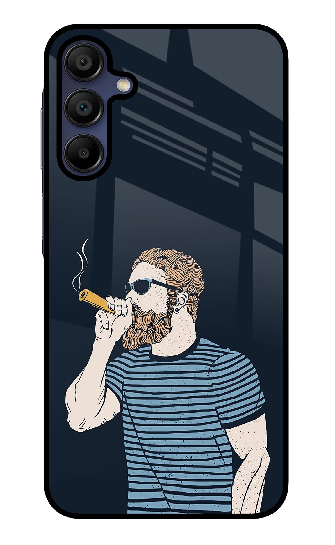 Smoking Samsung A15 5G Glass Case Back Cover by Casekaro