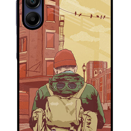 Adventurous Samsung A15 5G Glass Case Back Cover by Casekaro