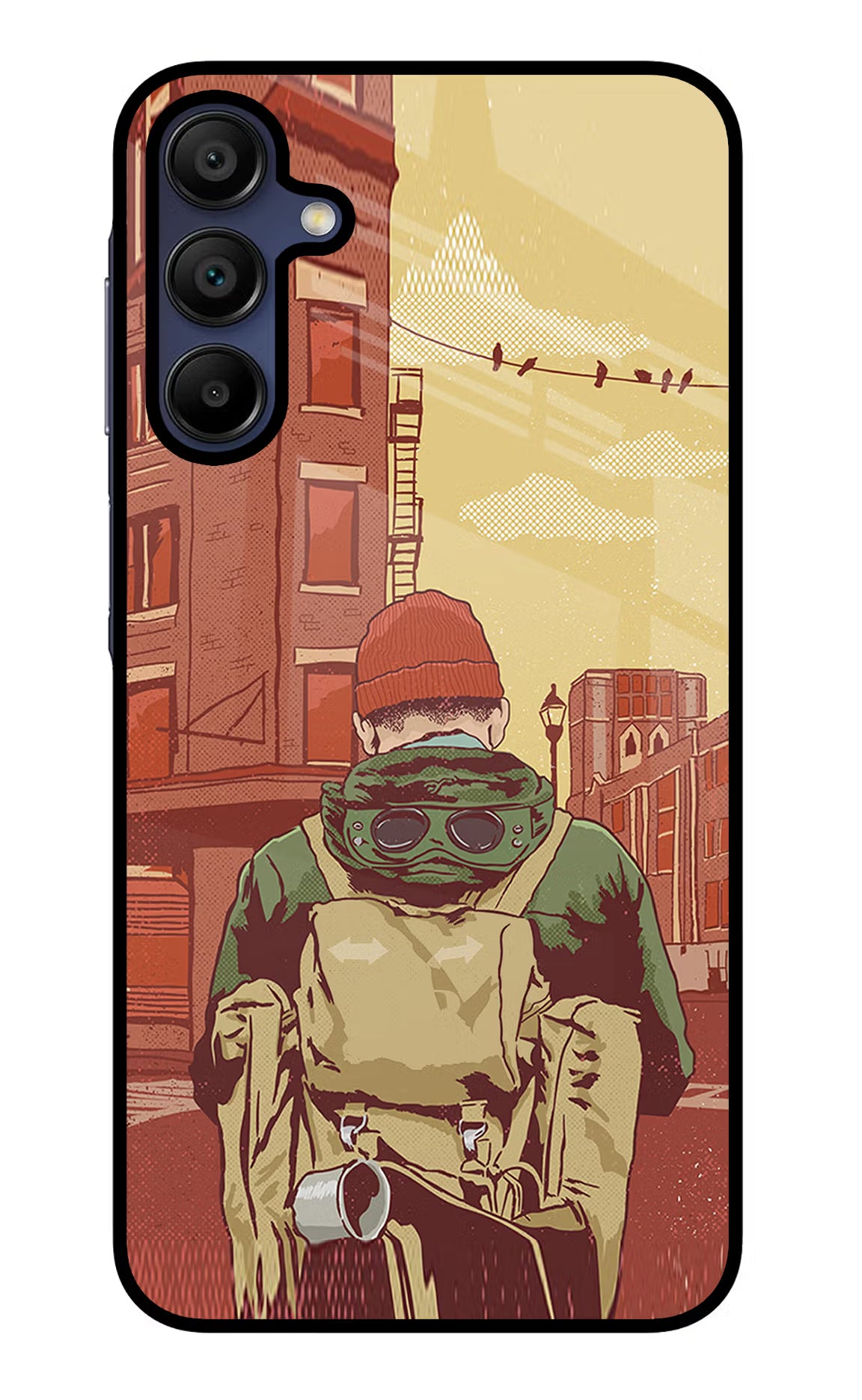 Adventurous Samsung A15 5G Glass Case Back Cover by Casekaro