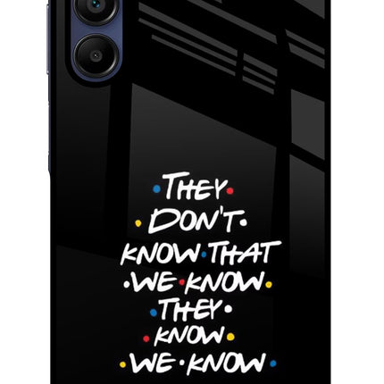 FRIENDS Dialogue Samsung A15 5G Glass Case Back Cover by Casekaro