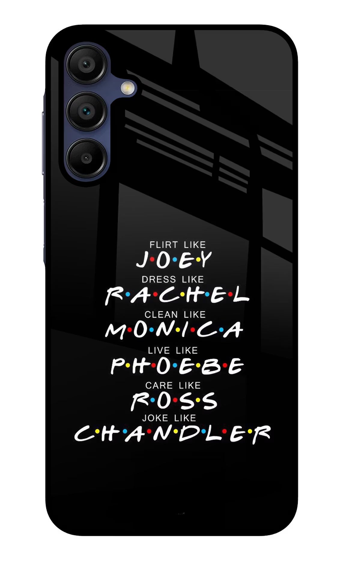 FRIENDS Character Samsung A15 5G Glass Case Back Cover by Casekaro