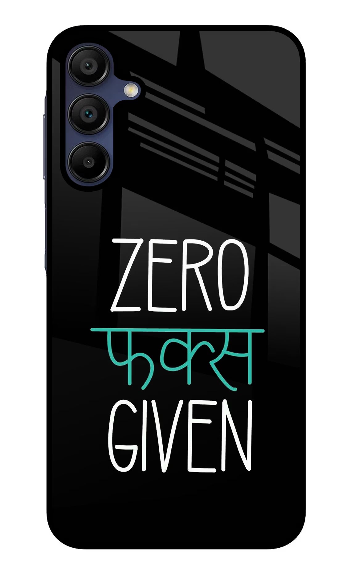 Zero Fucks Given Samsung A15 5G Glass Case Back Cover by Casekaro