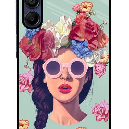Pretty Girl Samsung A15 5G Glass Case Back Cover by Casekaro