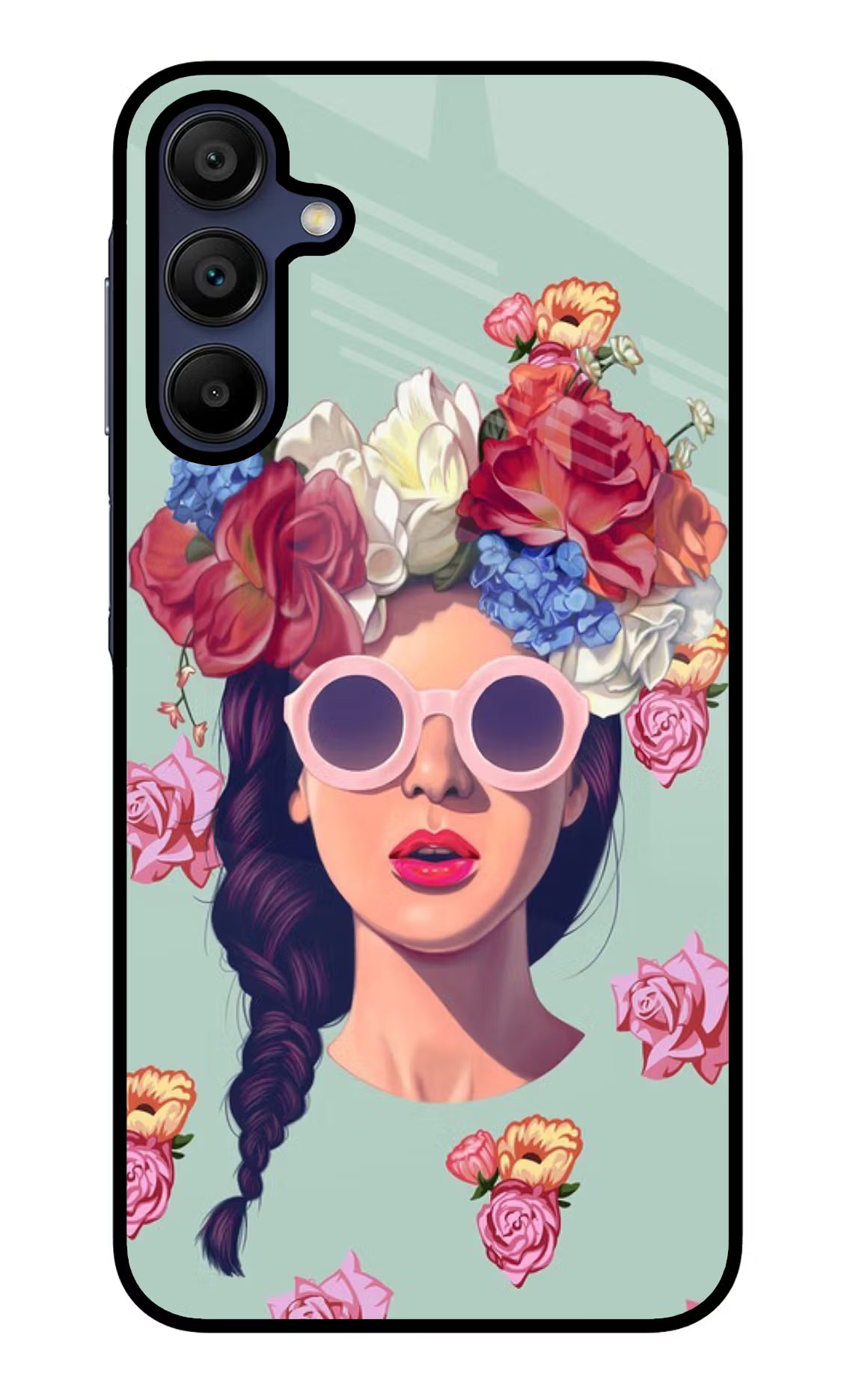 Pretty Girl Samsung A15 5G Glass Case Back Cover by Casekaro
