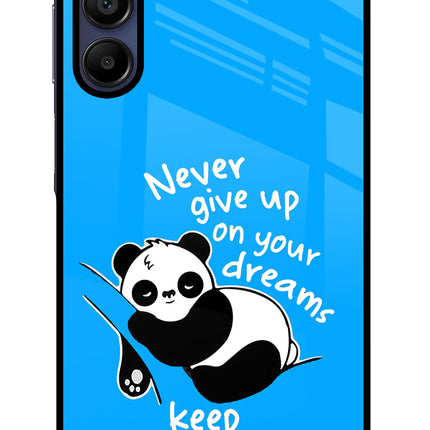 Keep Sleeping Samsung A15 5G Glass Case Back Cover by Casekaro