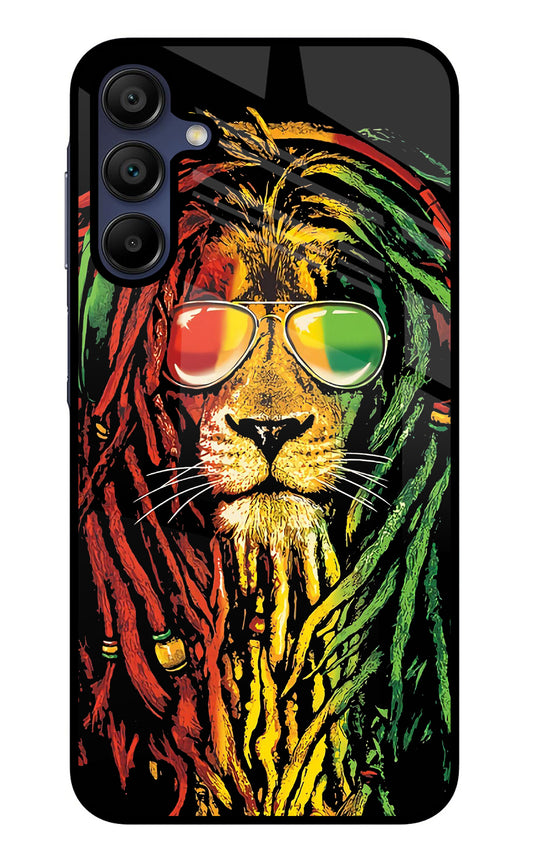 Rasta Lion Samsung A15 5G Glass Case